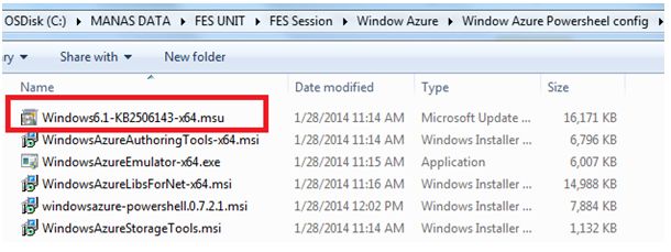 Window Azure PowerShell